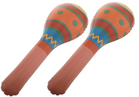 TOYANDONA 2pcs Inflatable Hammer Lightweight Party Hammer for Indoor Outdoor Play Promotes Hand Eye Coordination Fast Inflation Easy Storage Bright Colors