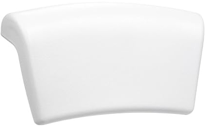 Koelaa Almohada de Bañera Ergonómica con Ventosas Antideslizantes - Cojín Impermeable para Soporte Cervical, Confort y Relajación en el Baño o SPA en Casa - Blanco
