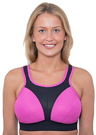 Gemm Ladies High Impact Non Wired Large Sports Bra Small to Plus Size (B&P 42H)