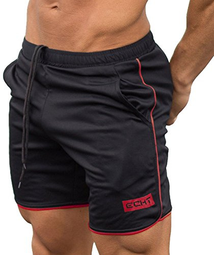 FRAUIT Pantaloncini Palestra Uomo Bodybuilding Shorts Uomini Running Bermuda Basket Pantalone Tuta Sportive Pantaloni Lavoro Slim Fit con Tasche di Cotone Leggins Sport Corti Allenamento Gym