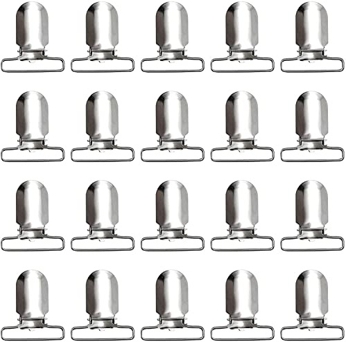 RayTour 20-Piece Men's Suspender Clips: Heavy Duty Bed Sheet Fasteners and Straps Holder