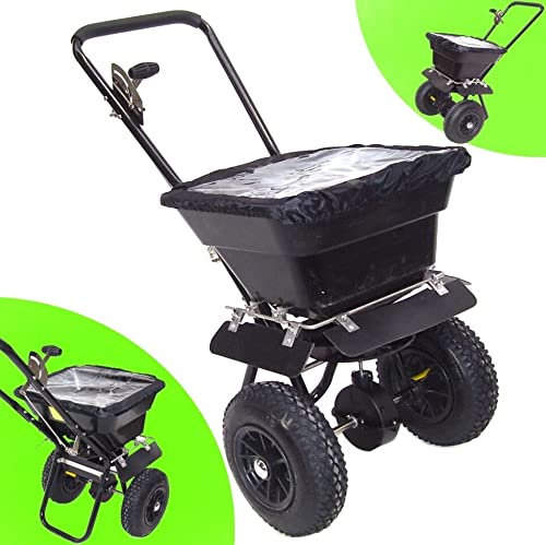 Carro esparcidor de mano de acero inoxidable 55163, 45 L AWZ