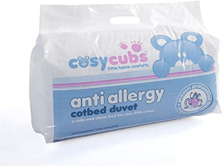 Littens 2.5 Tog Lightweight Breathable Cool Anti Allergy Junior Cot Bed Duvet Quilt Baby, Toddler Ideal For Summer (120cm x 150cm) UK Made