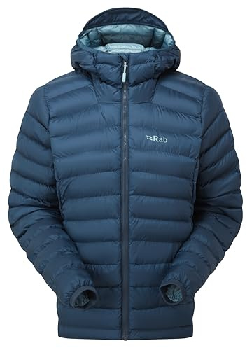 Rab Women’s Cirrus Alpine Jacket - Lightweight Synthetic Insulated Coat for Climbing & Mountaineering - Tempest Blue - Small