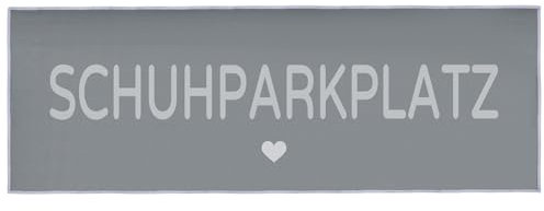 NVGFTG Schuhparkplatz Fußmatte 35 × 100 cm Fußabstreifer Grau Schmutzfangmatte Waschbar Fussmatte Schmutzmatte Schmal Türmatte Eingangsteppich Innen