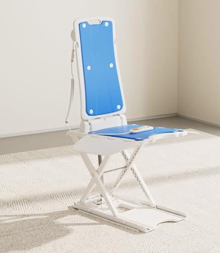 VOCIC Sedia da rialzo elettrica con supporto per alzarsi in piedi, multifunzione, supporto per alzarsi dal pavimento, regolabile in altezza fino a 48 cm, ideale per anziani, portata fino a 136 kg