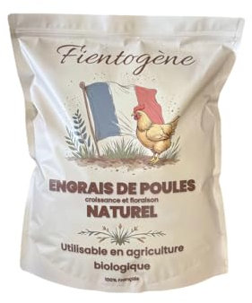 FIENTOGÈNE Engrais Organique Premium Pour Toutes Plantes, Croissance et Floraison, Utilisable en Agriculture Biologique, Sac 8L