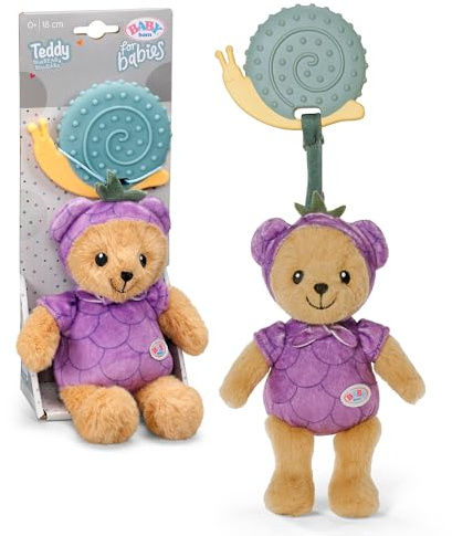BABY born for Babies Teddy BlueBEARy 18 cm with Teether