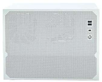 Chasis de Servidor NAS de 9 bahías, Caja de PC Tipo Torre Mini ITX/ATX, Ventilador de refrigeración Incorporado, Estante de Almacenamiento Conectado en Red de Escritorio de 9 bahías(White Chassis)