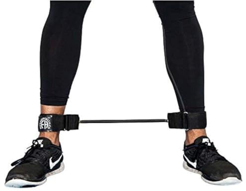 RAPID Lateral Stepper Resistance Band with 2 Padded Ankle Straps | Heavy Duty Latex Rubber | Lateral Movement Training | Leg Strength Equipment | Home Gym Fitness | Perfect for Sports, Pilates & Yoga