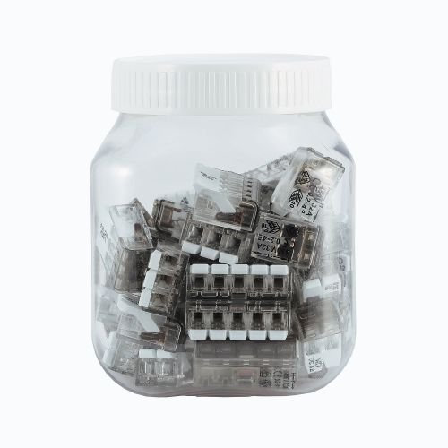 ViD® - morsetti di collegamento assortimento di 50 pezzi misti a leva tipo UC - 02, 03, 05 in Sk di DV scatola di plastica