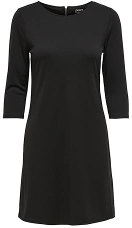 Only Femme Onlbrilliant 3/4 Dress Jrs Noos Robe, Noir (Black), L EU