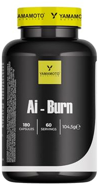 YAMAMOTO NUTRITION Ai-Burn 180 capsule, Formulato con Caffeina, arancia amara, cacao, tè verde ed L-tirosina, Stimola il metabolismo dei lipidi