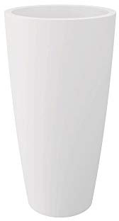 Nicoli Vaso Alto CILINDRICO Style Bianco 3638B 38 x 85h cm da Interni/Esterno