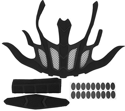 2 Set Kit di imbottiture per casco da bici, imbottiture per casco da bici imbottiture per casco da bici Fodera in schiuma con rete anti-insetti