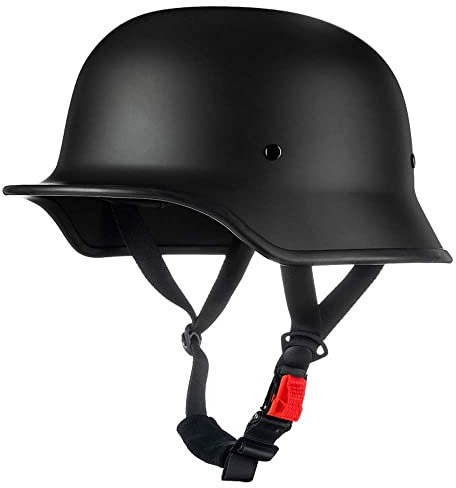 German Style Motorcycle Helmet, ECE/DOT Approved Adult Men Women Retro Half Face Helmet,For Scooter Moped Cruiser Chopper Motorbike