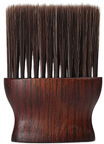 Desikixudy pour Saupoudrer Cou de Barbier pour Couper les Cheveux, Nettoyage du Cou Doux, Outil Professionnel pour Barbier Rouge-, 2