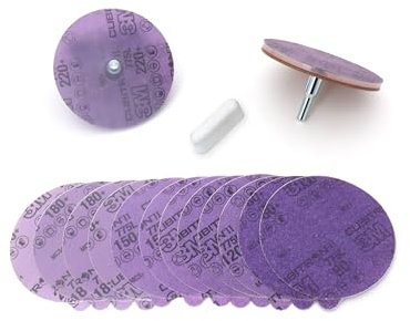 Taytools 5 Drill Press Sharpener for Woodworking Tools (Chisels & Plane Blades) comes with Steel Arbors, Acrylic Discs, PSA Abrasive Discs, Horsebutt Leather, & Honing Compound