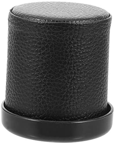 KONTONTY Silent Würfelbecher Aus Leder Für Partys Kompakter Und Leiser Würfelhalter Mit Filz Innenauskleidung Perfekt Für Spiele Und Bar