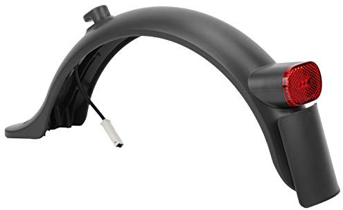BONKZEBU Scooter Mudguard, ABS Electric Scooter Rear Mudguard, Rear Mudguard Hook Tail Light, Electric Scooter Repair Parts for Electric Scooter Modification (Rear with taillight)