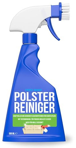 Vero Shine Polsterreiniger Sofa (500ml), Fleckenentferner Polstersessel, starker Sofa Reiniger mit Bürste für Sitze, Teppiche, Vorhänge, Kleidung, Kissen, Bürostuhl und andere Textilien