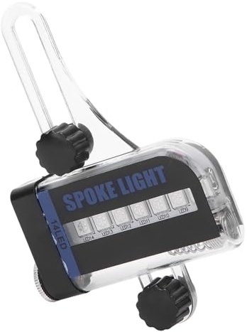Luz de radios de bicicleta de montaña, doble cara, 14 LED RGB, adecuada para bicicleta de montaña con protección impermeable IP6