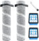 DianSung Bürstenrolle + Filter Zubehör Set für Bissell CrossWave OmniForce Edge 4076, 4087, 4000, 4006, 4007, 4008, 4017, 3912, 3999 Ersatzteile, 2 Bürstenrolle + 2 Wattefilter + 1 Reinigungsbürste