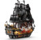 Brihappen Piratenschiff Baustein Set mit Lichtern, Pearl Piratenschiff Modell Klemmbausteine für Sammler & Deko, Geschenk für Erwachsene Kinder Männer Jungen(1713 Stück)