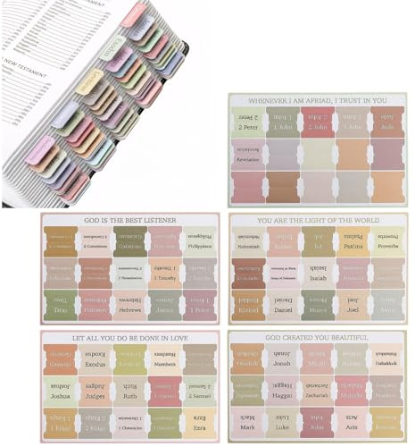 75 PCS Bible tabs, Bible tabs for Women, Bible tabs Index Stickers Bible Divider tabs, for Old and New Testament Studying with Blank Laminated Bible Tabs (White)