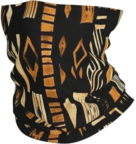 Polainas de cuello de barro africano, mascarilla facial, bufanda, pano para la cabeza, pasamontañas deportivos