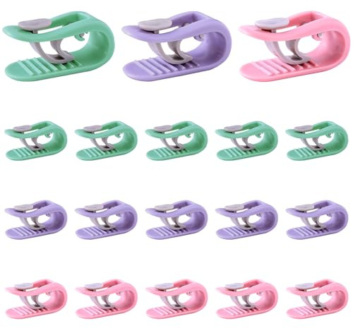 TRKETK 18 clip di fissaggio per piumino, ad alta elasticità, senza spilli, anti-spostamento, antiscivolo, senza cuciture, porta piumino, per uso domestico e camera da letto