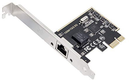 IO Crest 2.5 Gigabit Ethernet PCI Express PCI-E Network Controller Card 10/100/1000/25000 Mbps RJ45 LAN Adapter Converter for Desktop PC (SI-PEX24059)