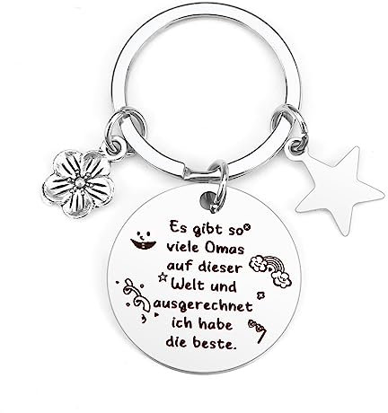 Schlüsselanhänger Frau GroßMutter Oma Geschenk Oma Beste Oma Geschenke Oma Geburtstagsgeschenk Oma Schlüsselanhänger Damen Schlüsselanhänger Oma Geschenke zum Großelterntag Aufmunterung Geschenke