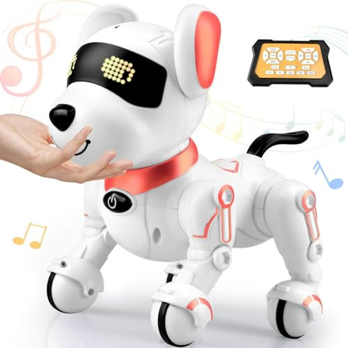 Britik Spielzeug für 8+ Jahre Mädchen Junge: Roboter Hund Ferngesteuert Spielzeug ab 8 9 10 11 12 Jahre Kinder Geburtstag Geschenkideen für Mädchen Junge Roboterhund Haustier Robot Kinderspielzeug