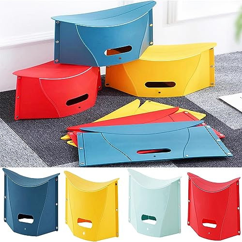 4 Stück Hocker Faltbar Tasche - Tragbarer Klapphocker - Leicht Handgepäck Campinghocker - Klappbarer Hocker Camping | Für Outdoor Camping BBQ Drinnen Küche, Belastung 220 Lbs