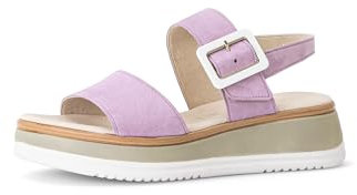 Gabor Damen Keilsandalen, Frauen Sandalen,Moderate Mehrweite (G),offene Schuhe,Strandschuhe,Keilsandaletten,New Flieder (LDS),41 EU / 7.5 UK