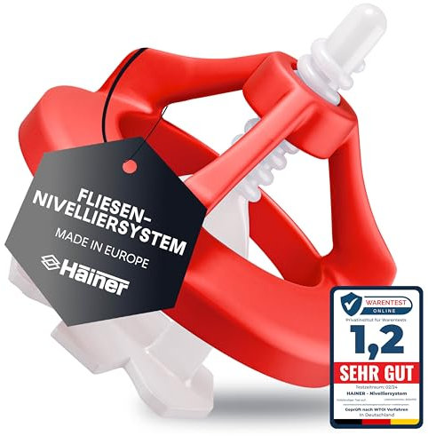 Hainer® Premium Fliesen Nivelliersystem 1mm Set – 300-teiliges Fliesenverlegehilfe Set, Fliesen Werkzeug für professionelle Ergebnisse (Starterset 1mm)
