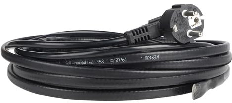CPROSP 4m Heizkabel 250V 24W/m, Frostschutz Wasserleitung Heizband, Heizleitung mit Schutzkontaktstecker, Dachrinnenheizung Frost, eisfrei Heizleitung mit Thermostat für Wasserleitungen oder Pflanzen