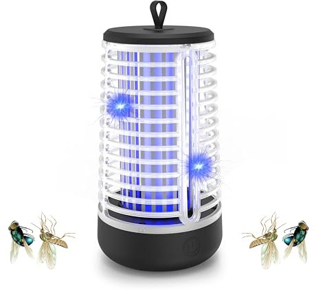 Lampe Anti-Moustiques électronique,360 ° UV Tueur d'Insectes Anti Moustique Electrique,Illumine et Tue Les Insectes Volants,Tuer la Piège à Moustiques pour l'intérieur et l'extérieur