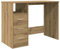 vidaXL Schreibtisch Artisan-Eiche 102x76x50 cm Holzwerkstoff, Bürotisch, Tisch, PC-Tisch, Computertisch, Laptoptisch, Arbeitstisch, Studiertisch