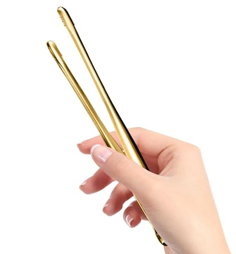 Pinces de cuisine en acier inoxydable 2 pièces, pince alimentaire antiadhésive robuste, pincettes de cuisson résistantes à la chaleur, outil de retrait des attaches d'œufs pour glaçons,barbecue,salade