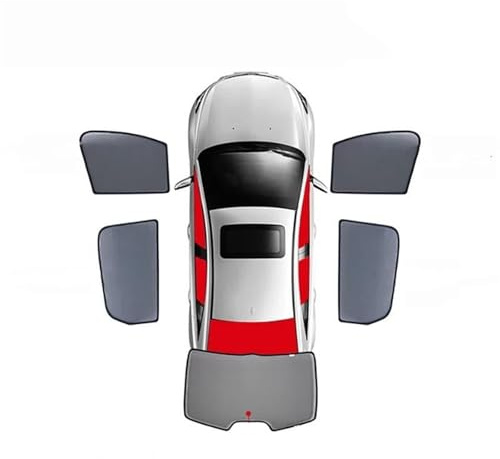 Thermique Voiture Soleil pour Mitsubishi pour Lancer-Ex Et pour Lancer Ex 2007-2017 Rideau De Fenêtre De Voiture Pare-Soleil Magnétique(5PCS)