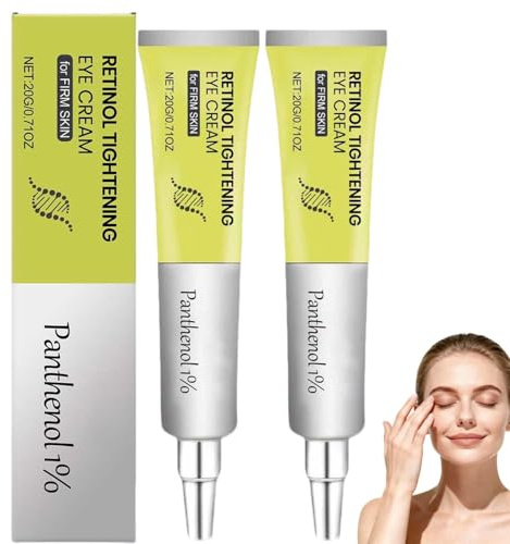 Retinol Shot - Crema rassodante per gli occhi, siero anti-rughe e crema tonificante, siero per gli occhi e gonfiore, balsamo antirughe e idratante rassodante (2 pezzi)