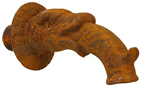aubaho Wasserspeier Fisch Rohr Brunnenauslauf Brunnen Auslauf Antik-Stil Standrohr
