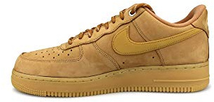 NIKE CJ9179-200 Air Force 1 '07 WB Men Flax/Wheat-Gum Light Brown-Black UK 9