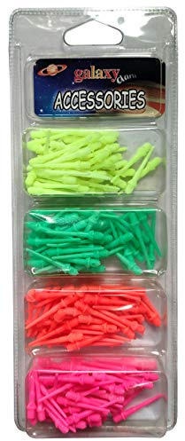 200 Puntas 2BA - 200 Puntas de Dardos de plástico Diana electrónica- 4 Colores Fluo