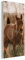MuchoWow Glasbild Glasfoto Wandbild Bilder Deko 80x160 cm Pferd - Sonne - Gras