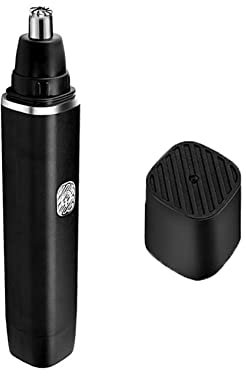 Jaimela Nasenhaarschneider, Batteriebetrieben Nasenhaartrimmer, Schmerzfreier Elektrischer Nasenhaartrimmer, für Männer und Frauen(Schwarz)