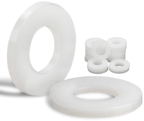 Mbsomnus 30 Arandelas de Plástico M12-24 mm, de Nailon para Carrocería, Máquinas de Aparatos Eléctricos, Fontaneros - M3, M4, M5, M6, M8, M10, M12, M20