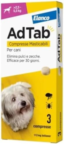 AdTab Compresse Masticabili per cani da 2,5-5,5 Kg - 3 compresse